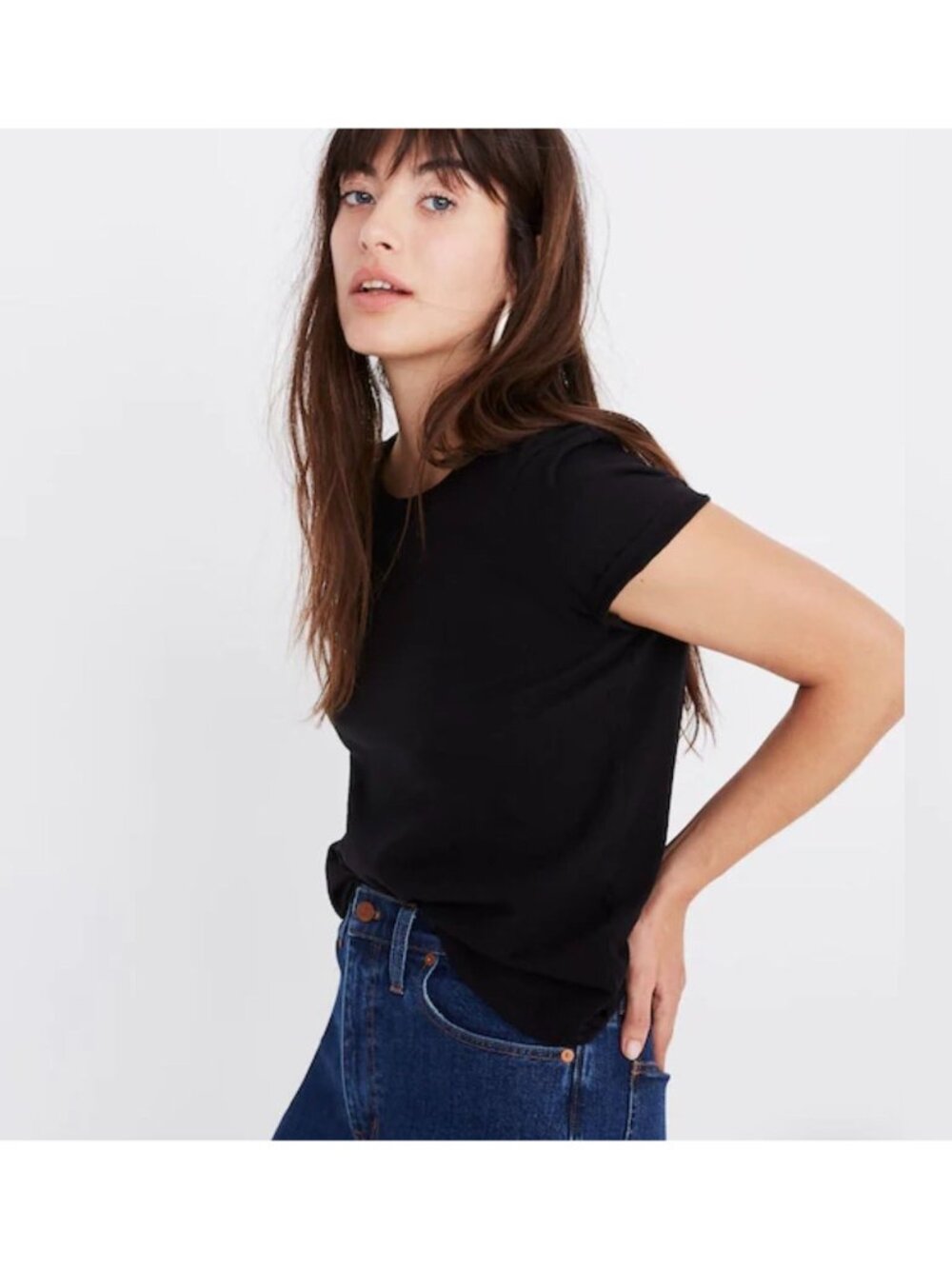 NWT Madewell Black Northside Vintage Tee - Size: Small - Picture 10 of 10